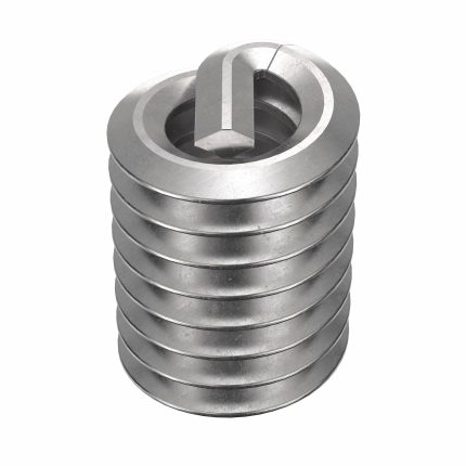 HELI-COIL Helical Insert: Tanged Tang Style, Free-Running, #6-32 Thread Size, Plain, Plain, 100 PK