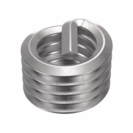 HELI-COIL Helical Insert: Tanged Tang Style, Free-Running, 7/16"-14 Thread Size, Plain, 100 PK