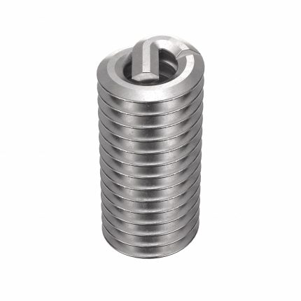 HELI-COIL Helical Insert: Tanged Tang Style, Free-Running, M2.2-0.45 Thread Size, Plain, 100 PK
