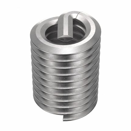 HELI-COIL Helical Insert: Tanged Tang Style, Free-Running, M4-0.70 Thread Size, Plain, Plain, 100 PK