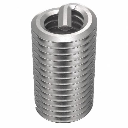 HELI-COIL Helical Insert: Tanged Tang Style, Free-Running, M5-0.80 Thread Size, Plain, Plain, 100 PK