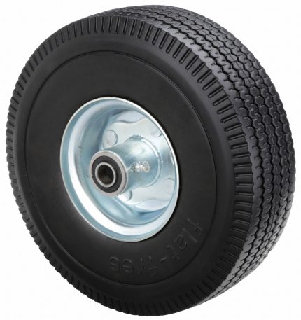MARASTAR Flat-Free Wheel: 10 1/2 in Wheel Dia., 3 in Wheel Wd, Polyurethane, 350 lb Load Capacity