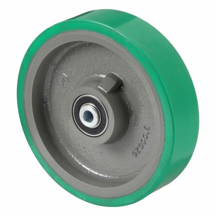 APPROVED VENDOR Caster Wheel: 8 in Wheel Dia., 2 in Wheel Wd, Polyurethane, 1,500 lb Load Rating