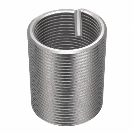 HELI-COIL Helical Insert: Tanged Tang Style, Free-Running, 1 1/2"-12 Thread Size, Stainless Steel