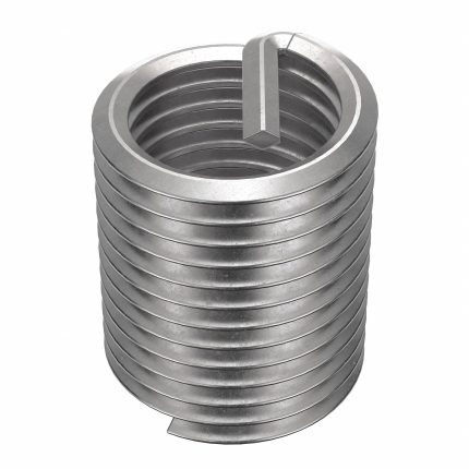HELI-COIL Helical Insert: Tanged Tang Style, Free-Running, 1 1/2"-6 Thread Size, 2 1/4 in Overall Lg