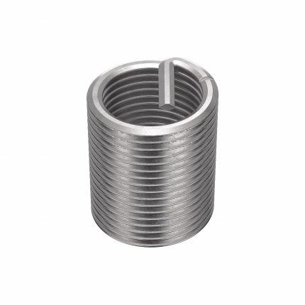 HELI-COIL Helical Insert: Tanged Tang Style, Free-Running, 1"-12 Thread Size, 1 1/2 in Overall Lg