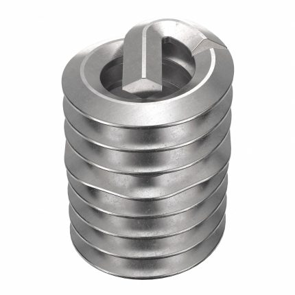 HELI-COIL Helical Insert: Tanged Tang Style, Free-Running, #6-32 Thread Size, Plain, Plain, 1,000 PK