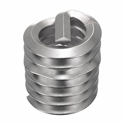 HELI-COIL Helical Insert: Tanged Tang Style, Free-Running, 1/4"-20 Thread Size, Plain, 1,000 PK