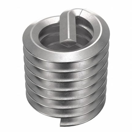 HELI-COIL Helical Insert: Tanged Tang Style, Free-Running, 5/16"-18 Thread Size, Plain, 500 PK