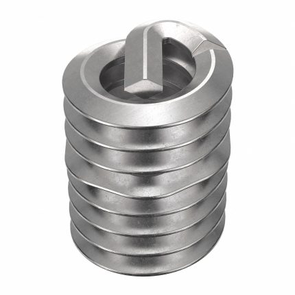 HELI-COIL Helical Insert: Tanged Tang Style, Screw-Locking, #4-40 Thread Size, Plain, 1,000 PK