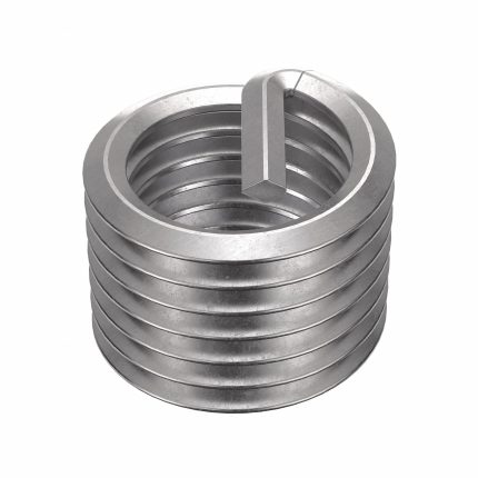 HELI-COIL Helical Insert: Tanged Tang Style, Screw-Locking, 1"-8 Thread Size, 1 in Overall Lg, Plain