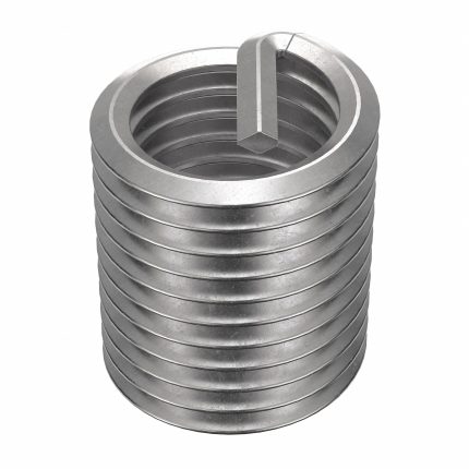 HELI-COIL Helical Insert: Tanged Tang Style, Screw-Locking, 1"-8 Thread Size, 1 1/2 in Overall Lg