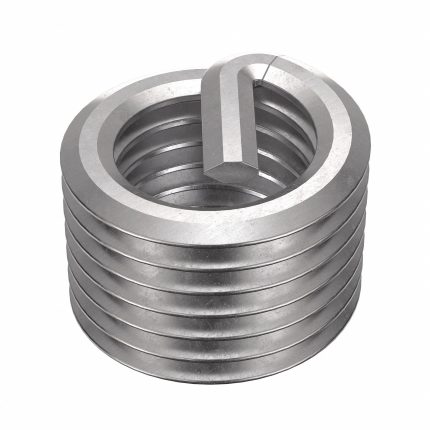 HELI-COIL Helical Insert: Tanged Tang Style, Screw-Locking, 1 1/8"-7 Thread Size, Stainless Steel