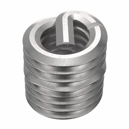 HELI-COIL Helical Insert: Tanged Tang Style, Screw-Locking, M4-0.70 Thread Size, Plain, 1,000 PK