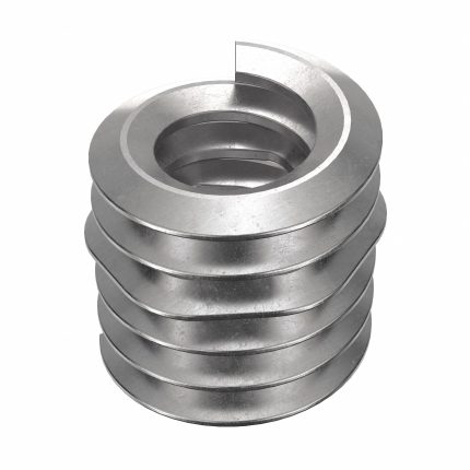 HELI-COIL Helical Insert: Tangless Tang Style, Free-Running, #6-32 Thread Size, Plain, 1,000 PK