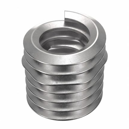 HELI-COIL Helical Insert: Tangless Tang Style, Free-Running, #8-32 Thread Size, Plain, 1,000 PK
