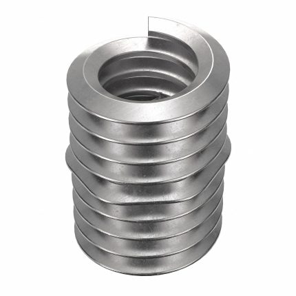HELI-COIL Helical Insert: Tangless Tang Style, Free-Running, 1/4"-20 Thread Size, Plain, 1,000 PK