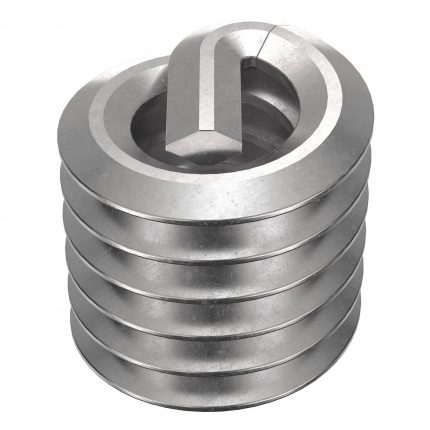 HELI-COIL Helical Insert: Tanged Tang Style, Free-Running, #4-40 Thread Size, Stainless Steel, 12 PK