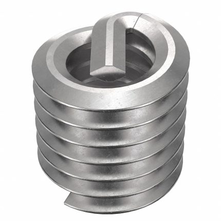 HELI-COIL Helical Insert: Tanged Tang Style, Free-Running, #5-40 Thread Size, Stainless Steel, 12 PK
