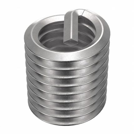 HELI-COIL Helical Insert: Tanged Tang Style, Free-Running, 1/2"-13 Thread Size, Plain, Plain, 6 PK