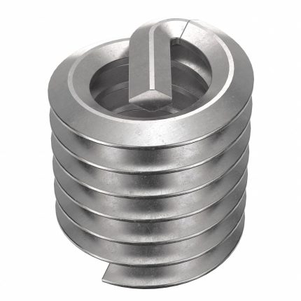 HELI-COIL Helical Insert: Tanged Tang Style, Free-Running, 1/4"-20 Thread Size, Plain, Plain, 12 PK