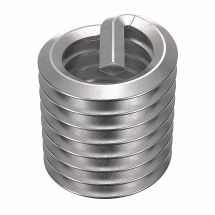 HELI-COIL Helical Insert: Tanged Tang Style, Free-Running, 3/8"-16 Thread Size, Plain, Plain, 12 PK