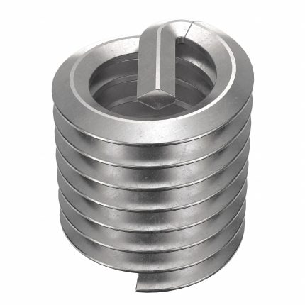 HELI-COIL Helical Insert: Tanged Tang Style, Free-Running, 5/16"-18 Thread Size, Plain, Plain, 12 PK