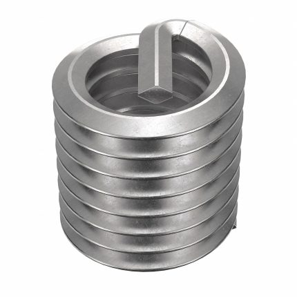 HELI-COIL Helical Insert: Tanged Tang Style, Free-Running, 7/16"-14 Thread Size, Plain, Plain, 6 PK