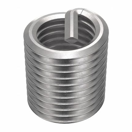 HELI-COIL Helical Insert: Tanged Tang Style, Free-Running, M10-1.25 Thread Size, Plain, Plain, 12 PK