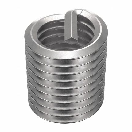HELI-COIL Helical Insert: Tanged Tang Style, Free-Running, M18-2.50 Thread Size, Plain, Plain, 6 PK