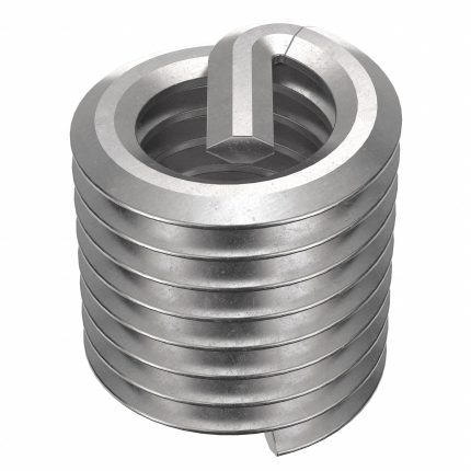 HELI-COIL Helical Insert: Tanged Tang Style, Free-Running, M5-0.80 Thread Size, Plain, Plain, 12 PK