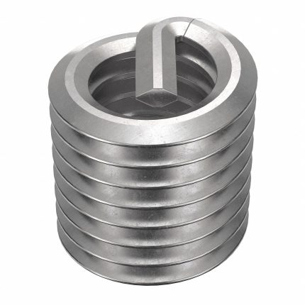 HELI-COIL Helical Insert: Tanged Tang Style, Free-Running, M6-1.00 Thread Size, Plain, Plain, 12 PK