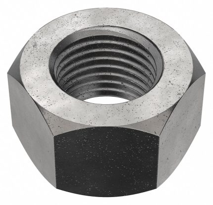 Hex Nut: 1/2"-20 Thread, 3/4 in Hex Wd, 7/16 in Hex Ht, Steel, Grade 8, Black Oxide, 50 PK