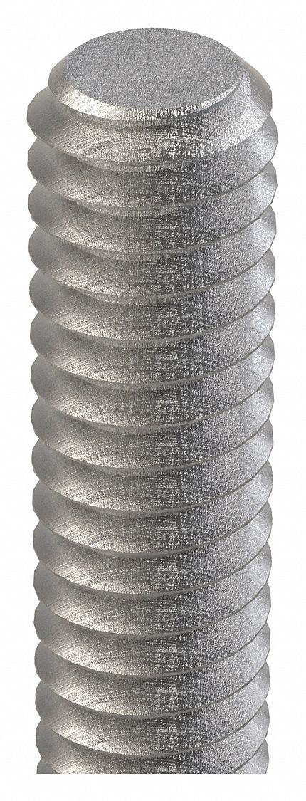 Fully Threaded Rod: 3/4"-10 Thread Size, Steel, Grade B7, Black Oxide, 6 ft Overall Lg