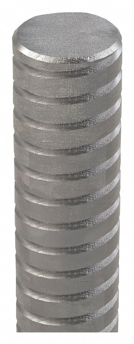 Fully Threaded Rod: 1 1/4"-12 Thread Size, Steel, Grade B7, Black Oxide, 3 ft Overall Lg