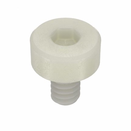 Socket Head Cap Screw: #4-40 Thread Size, 3/16 in Lg, Std, Plain, Nylon, Not Graded, 40 PK