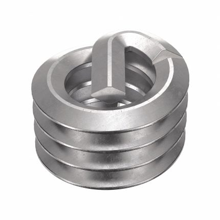 HELI-COIL Helical Insert: Tangless Tang Style, Free-Running, #2-56 Thread Size, Plain, Plain, 100 PK