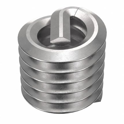 HELI-COIL Helical Insert: Tangless Tang Style, Free-Running, #2-56 Thread Size, Plain, Plain, 100 PK