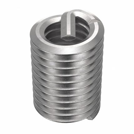 HELI-COIL Helical Insert: Tangless Tang Style, Free-Running, #10-32 Thread Size, Plain, 100 PK