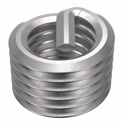 HELI-COIL Helical Insert: Tangless Tang Style, Free-Running, 1/4"-28 Thread Size, Plain, 100 PK