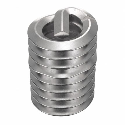 HELI-COIL Helical Insert: Tangless Tang Style, Screw-Locking, #2-56 Thread Size, Plain, 100 PK