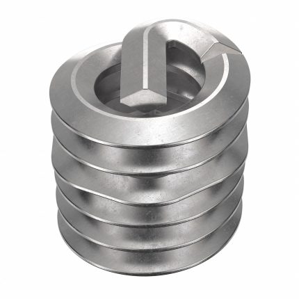 HELI-COIL Helical Insert: Tangless Tang Style, Screw-Locking, #6-32 Thread Size, Plain, 100 PK