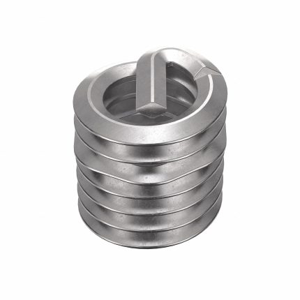 HELI-COIL Helical Insert: Tangless Tang Style, Screw-Locking, #8-32 Thread Size, Plain, 100 PK