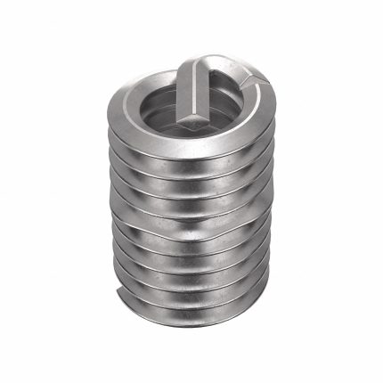 HELI-COIL Helical Insert: Tangless Tang Style, Screw-Locking, #8-32 Thread Size, Plain, 100 PK