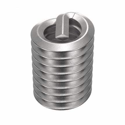 HELI-COIL Helical Insert: Tangless Tang Style, Screw-Locking, 1/4"-20 Thread Size, Plain, 100 PK
