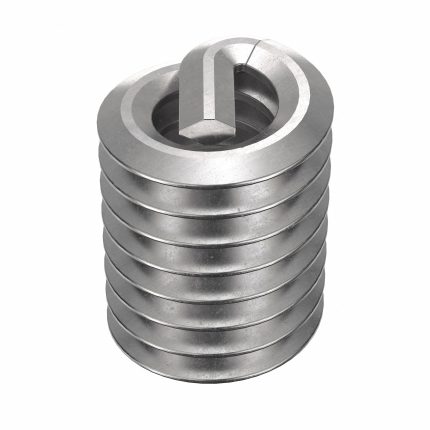 HELI-COIL Helical Insert: Tanged Tang Style, Screw-Locking, #4-40 Thread Size, Plain, Plain, 100 PK