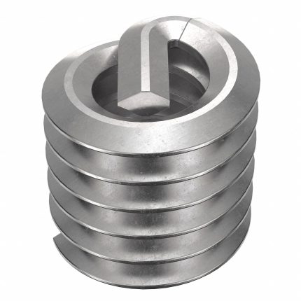 HELI-COIL Helical Insert: Tanged Tang Style, Screw-Locking, #6-32 Thread Size, Plain, Plain, 100 PK