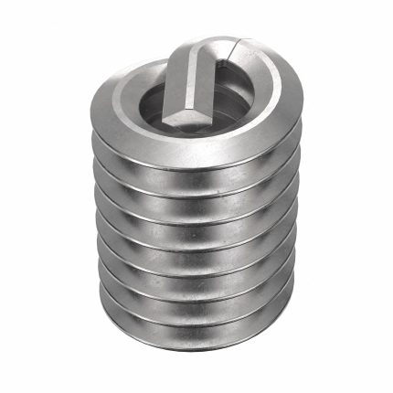 HELI-COIL Helical Insert: Tanged Tang Style, Screw-Locking, #6-32 Thread Size, Plain, Plain, 100 PK