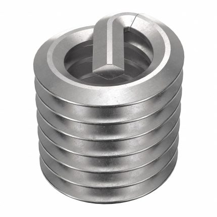 HELI-COIL Helical Insert: Tanged Tang Style, Screw-Locking, #8-32 Thread Size, Plain, Plain, 100 PK
