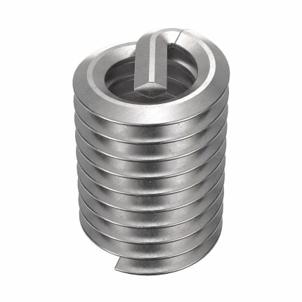HELI-COIL Helical Insert: Tanged Tang Style, Screw-Locking, #8-32 Thread Size, Plain, Plain, 100 PK